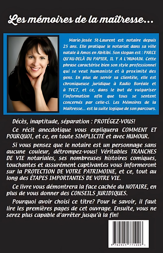 Les mémoires de la maîtresse (Édition numérique)